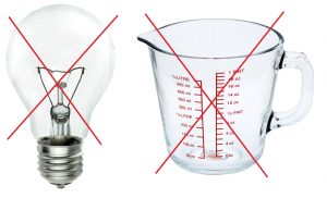 Recycle Week, raising awareness - do not put light bulbs and ovenware in household recycling